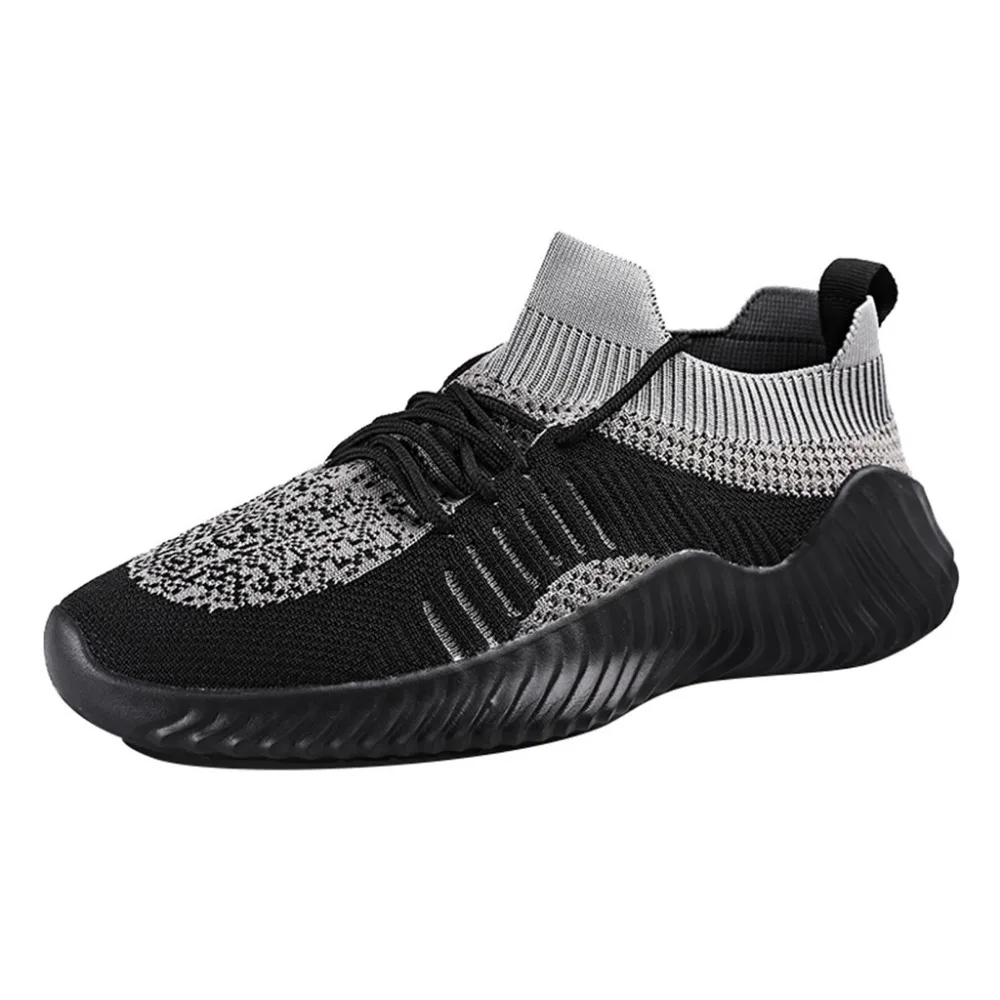 2019 Men's mesh breathable sports shoes wear running fashion wild lightweight casual comfortable sneakers homens 40J5 | Спорт и
