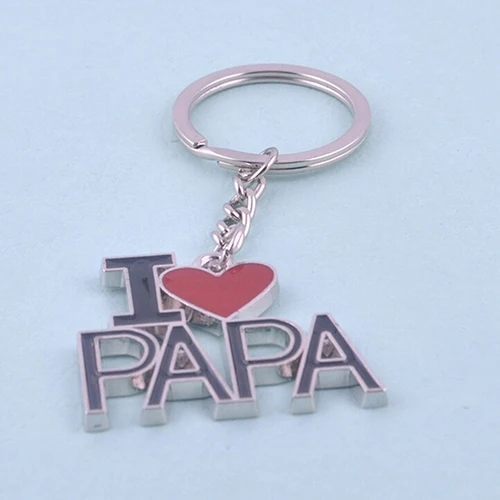 1 шт я люблю папу креативный брелок из металла милый семейный День отца |