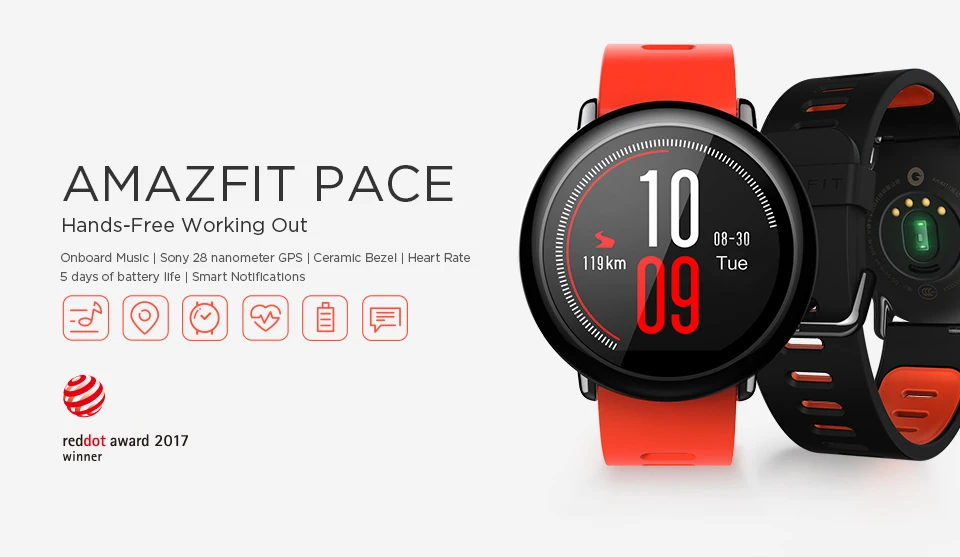 Amazfit Pace умные часы с Bluetooth 4,0 спортивные Смарт-часы с gps пульсометром умные часы huami