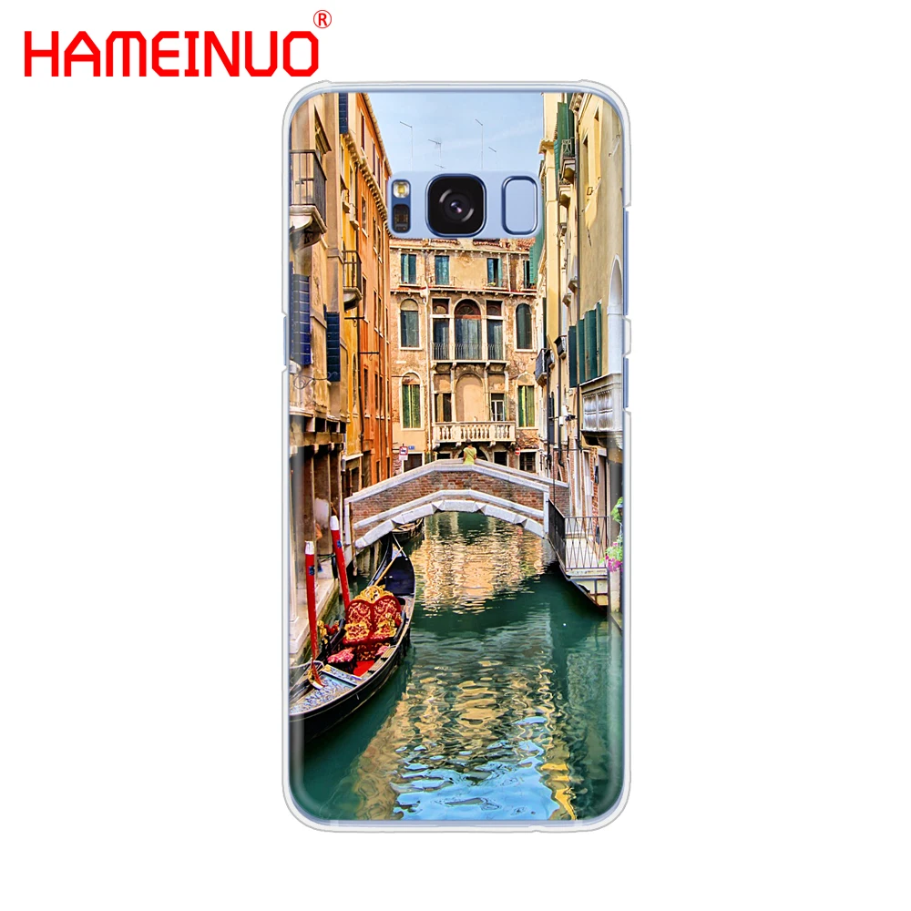 HAMEINUO итальянский чехол для сотового телефона ночь в Венеции Samsung Galaxy S9 S7 edge PLUS S8 S6