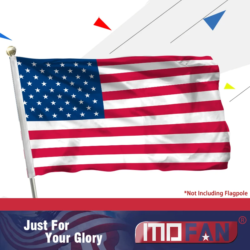 MOFAN Флаг США Американский национальный флаг-холщовый заголовок и двойные