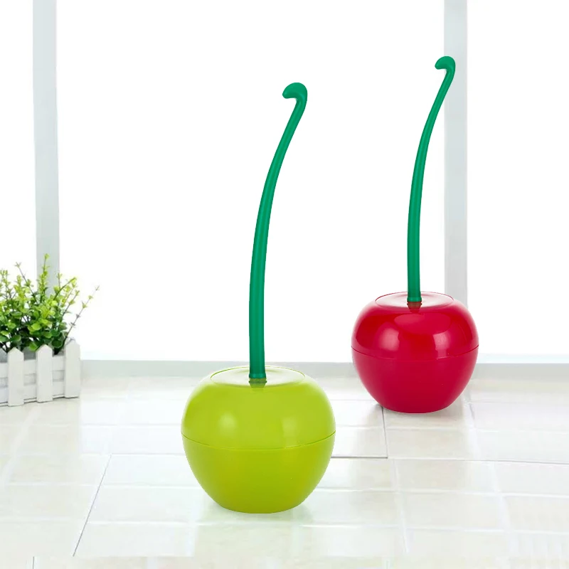 Креативная вишневая форма Чистящая Щетка для туалета держатель стоячий набор