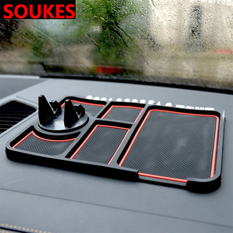 Автомобильный нескользящий коврик 3 в 1 держатель для карт и телефона Chevrolet Cruze Aveo