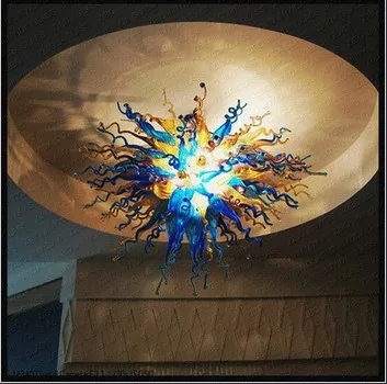 

Home 100% Mouth Blown Borosilicate Dining Room Decorative Hand Blown Glass Chain Chandelier Lighting