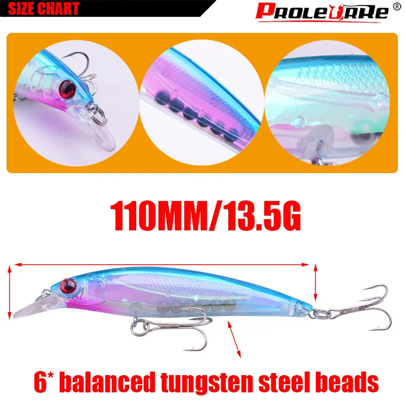 Набор рыболовных приманок 7 шт./лот разные цвета жесткая приманка в форме гольяна