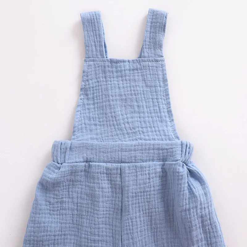 2018 г. модные брендовые Детский джинсовый комбинезон для мальчиков и девочек