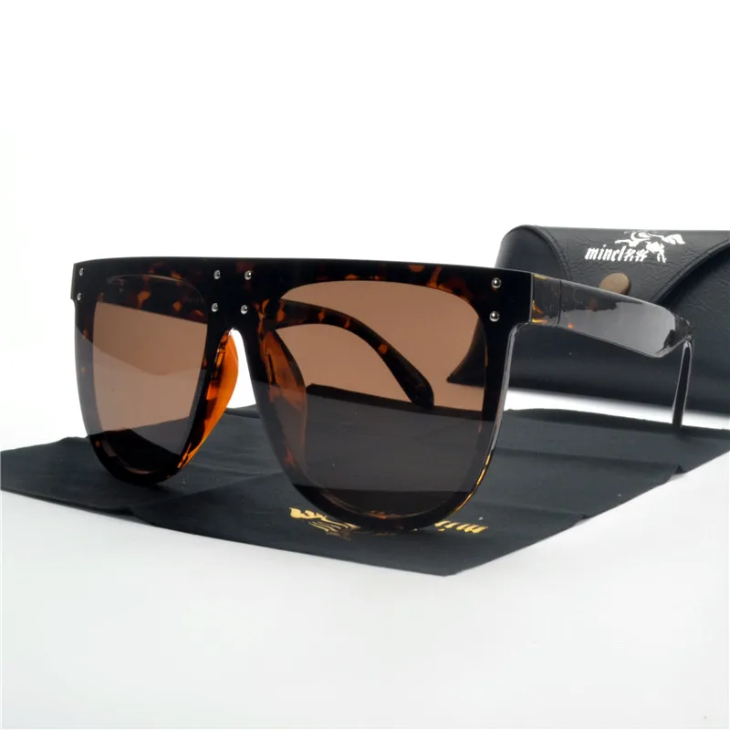 Женские солнцезащитные очки с квадратными линзами FML оверсайз UV400 модель