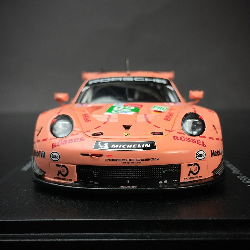 Ограниченное предложение 1/43 супер автомобиль 911 RSR Розовая Свинья Ле Ман модель дома дисплей коллекция мебели