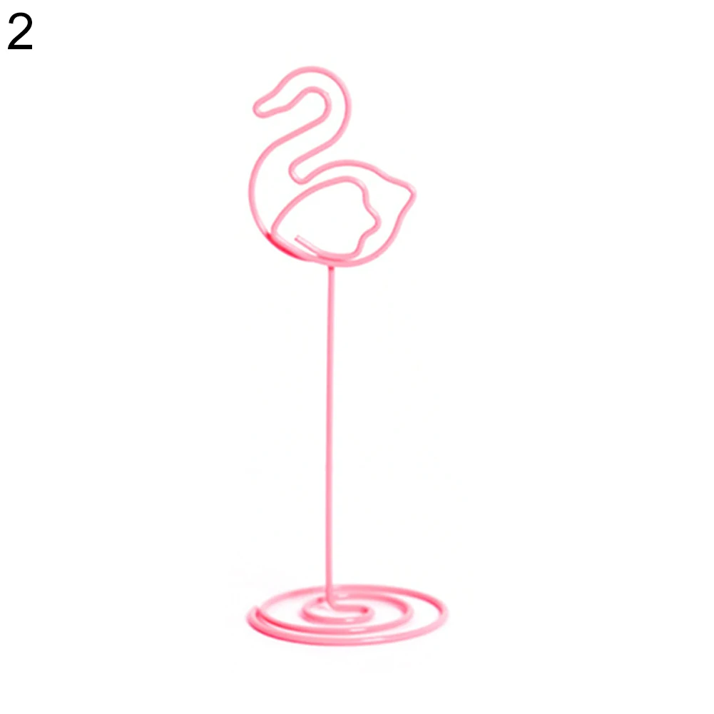 Flamingo Классный держатель для карт с изображением романтического сердца фламинго на свадьбу - Цвет: Flamingo