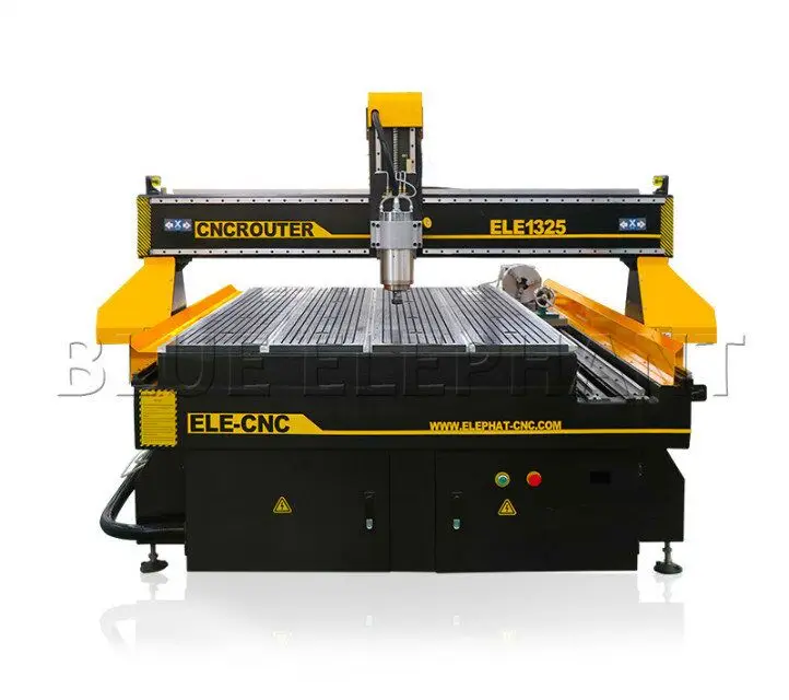 Синий слон завод искусство резьба по дереву cnc маршрутизатор 1325 4 оси дерево 3D CNC