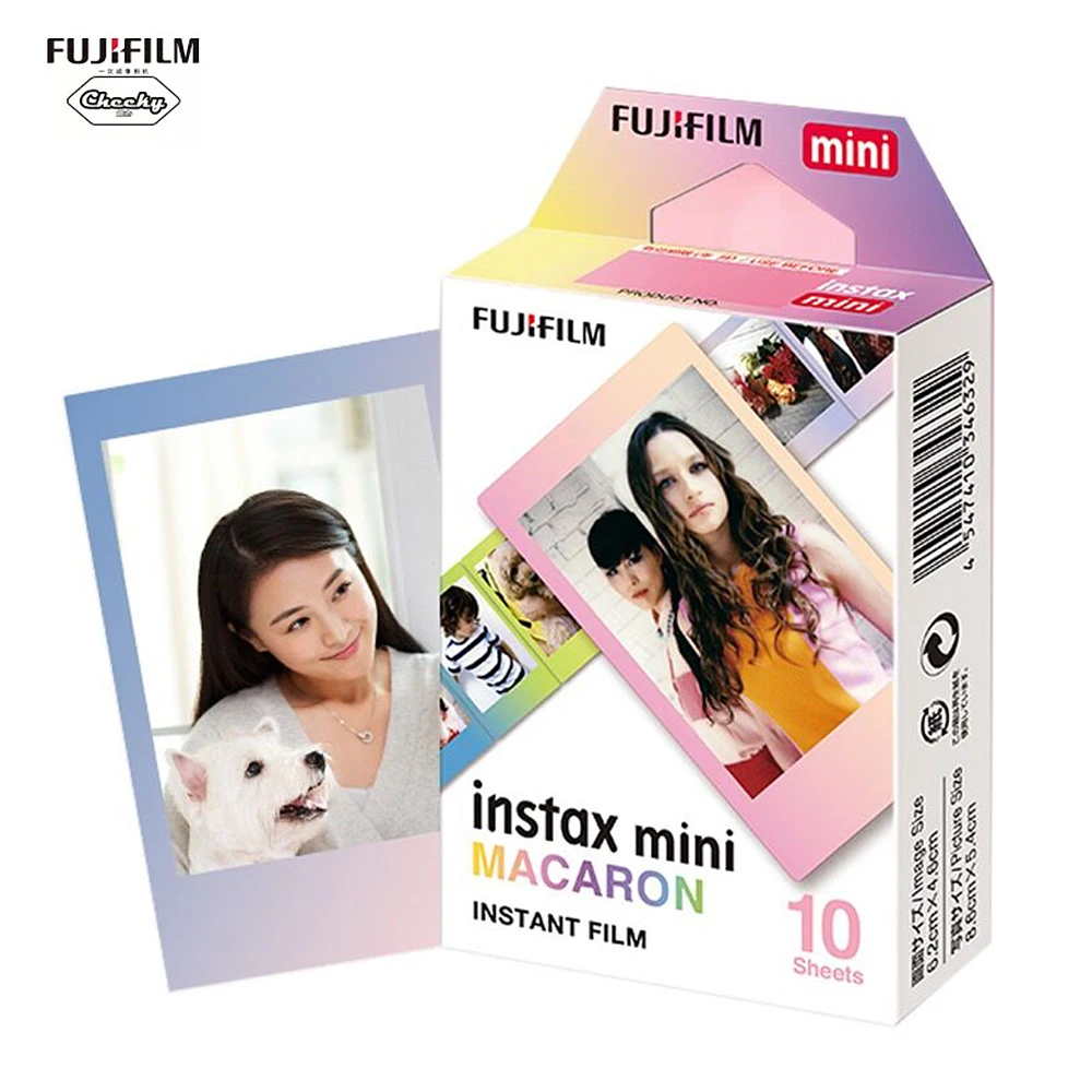 Подлинная 10 100 листов цветная пленка Fuji Instax Fujifilm Mini 8 для 7 7s 9 50s 90 25 Share SP 1 2 3
