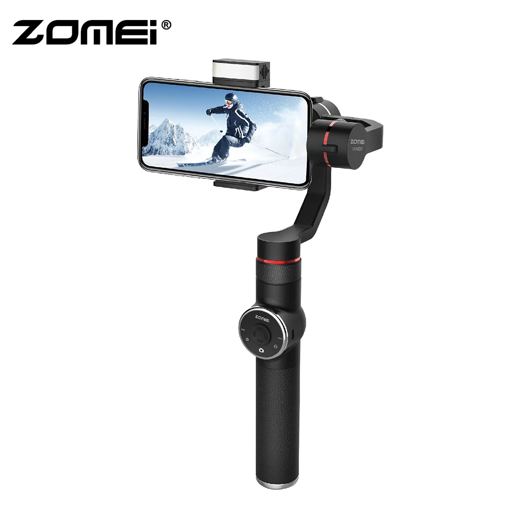 Zomei V5 Новый 3 осевой ручной карданный стабилизатор селфи палки для смартфонов iPhone