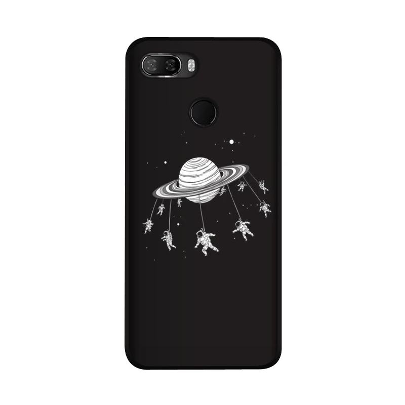 As picture showing Мягкий ТПУ чехол PENSEN для lenovo K5 play, матовый чехол с рисунком, чехол для телефона s Для lenovo K5 Play Flower, милый Космический Чехол с котом - Цвет: As picture showing