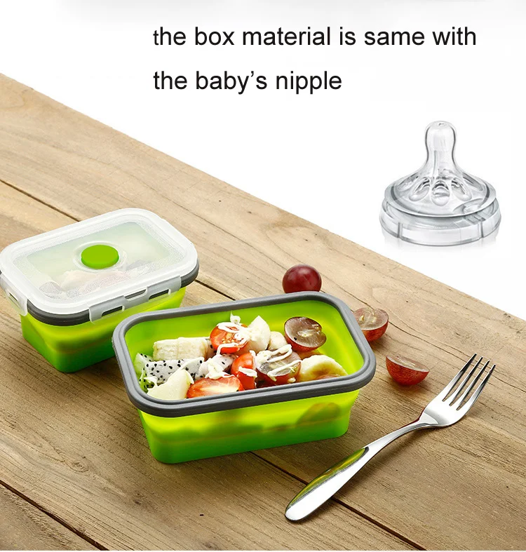 BalleenShiny складная коробка для завтрака с микроволновой водой Bento экологичный