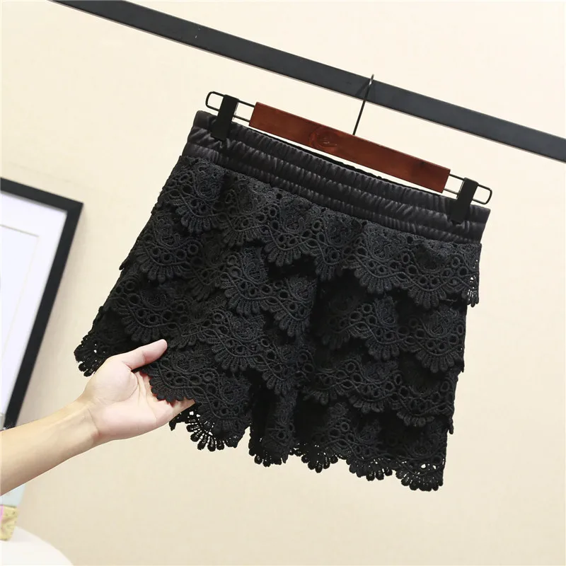 4xl Большие размеры шорты женские Летние Стильные 2018 feminina Новые кружевные