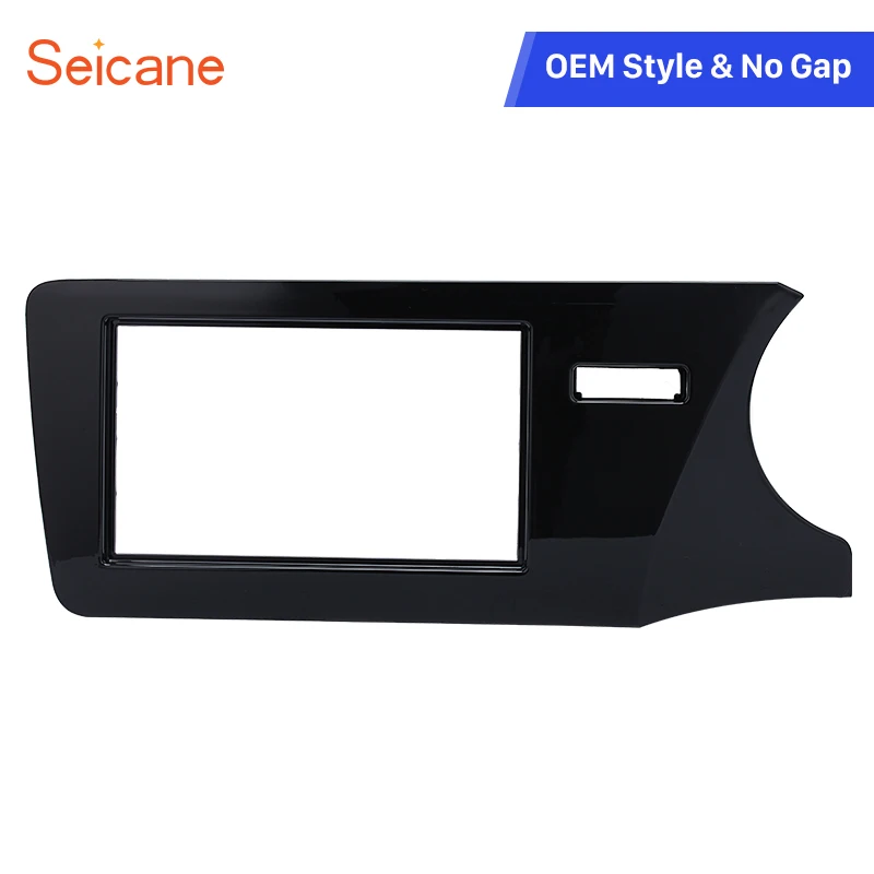 

Seicane No gap 2 Din Car Radio Fascia for 2014 Honda City RHD Dash Kit Auto Stereo Adapter Dashboard Panel Radio Installation