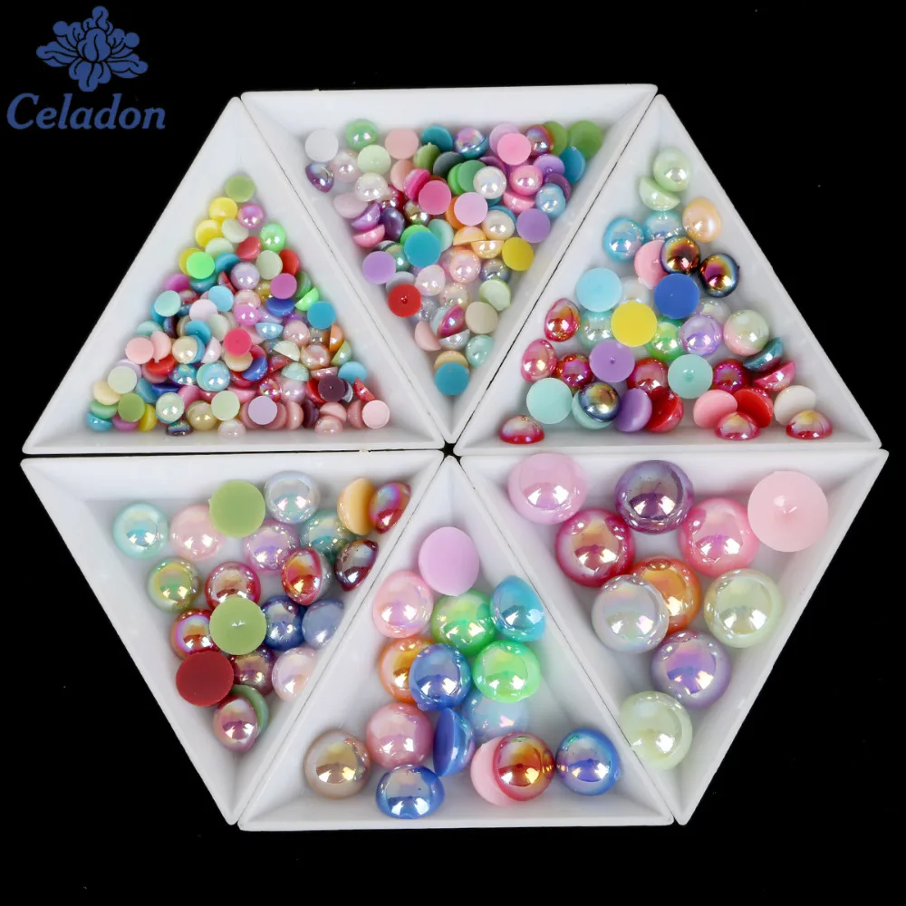 Полукруглые бусины из АБС пластика с имитацией жемчуга|pearl half|pearls half roundbeads beads |