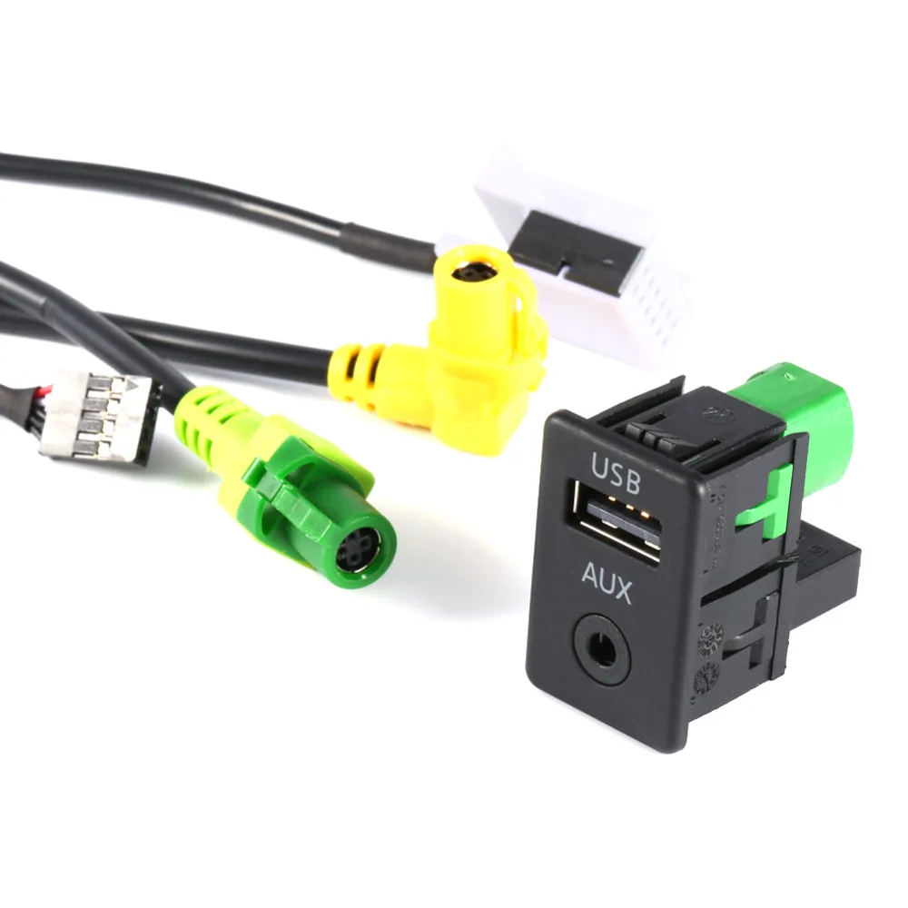 USB кабель AUX для VW MK6 Golf Jetta CC PASSAT B6 B7 автомобильные электронные аксессуары|Кабели