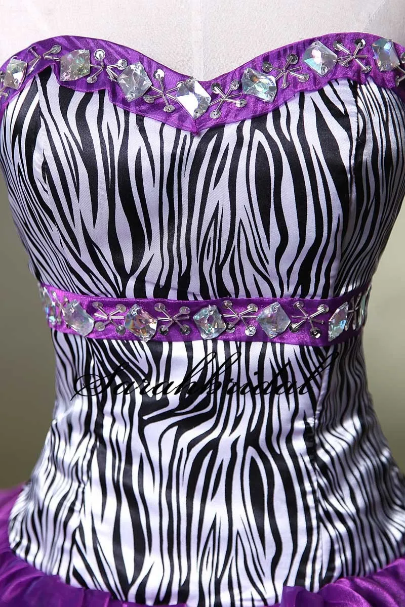Vestidos de 15 anos фиолетовые органза платья для выпускного бала Сексуальное Милое Пышное пышное платье SD073