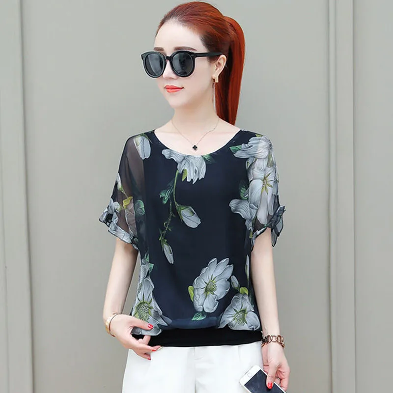 Женские весенне-летние стильные шифоновые Блузки Рубашки повседневные блузы с
