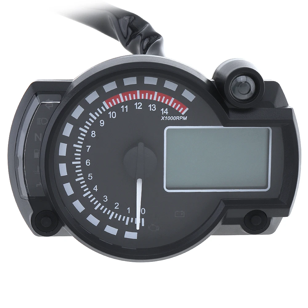 Цифровой мотоциклетный светильник ЖК-дисплей одометр тахометр двухскоростной