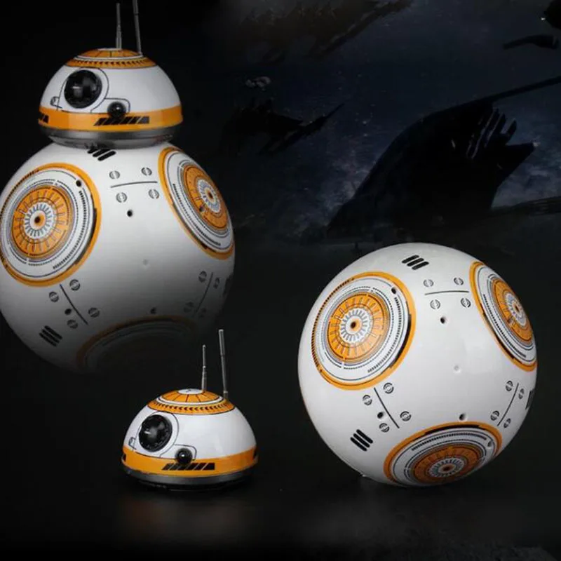 Дропшиппинг, 17 см, Звездные войны, RC 2,4G, BB-8, робот, обновленный, пульт дистанционного управления, BB8, робот, умный со звуком, RC мяч, детский подарок, игрушка для мальчика
