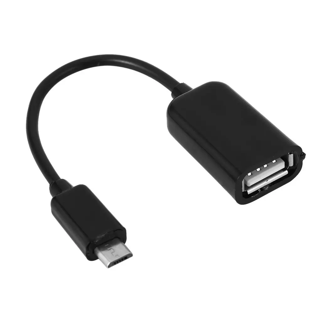 Микро USB мужчин и женщин USB хост кабель OTG мини USB кабель для планшетных ПК мобильного телефона MP4 MP5 черный