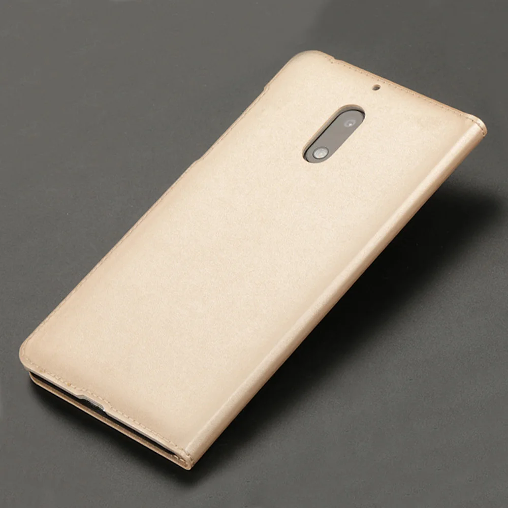 Откидной кожаный чехол для телефона Nokia 6 Nokia6 5,5 дюймов роскошный противоударный чехол с прозрачным окном 360 полный защитный чехол