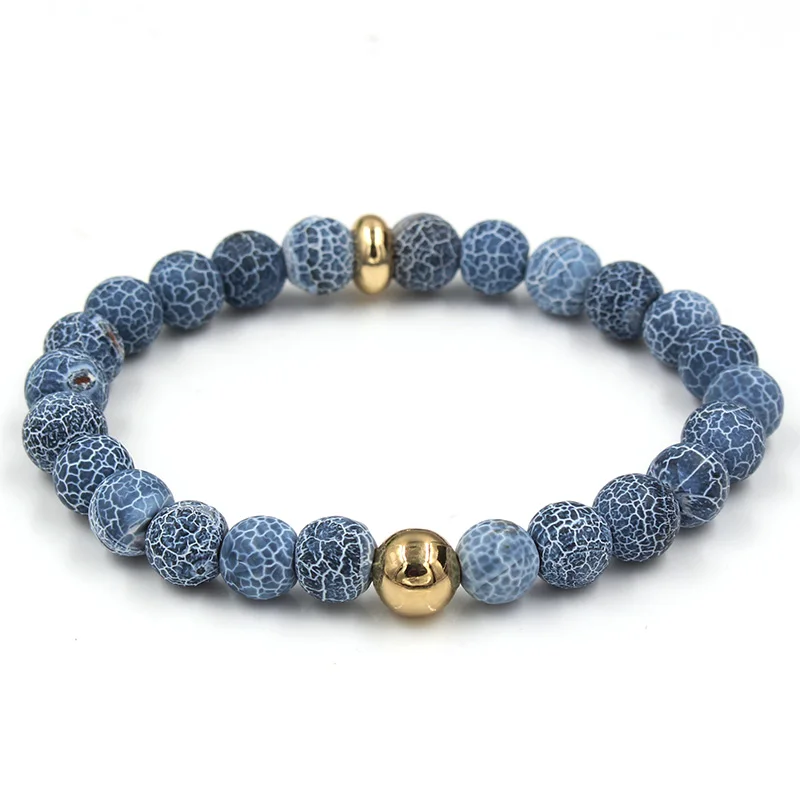 Женские и мужские браслеты с йоргом бусинами из натурального камня Howlite Mala