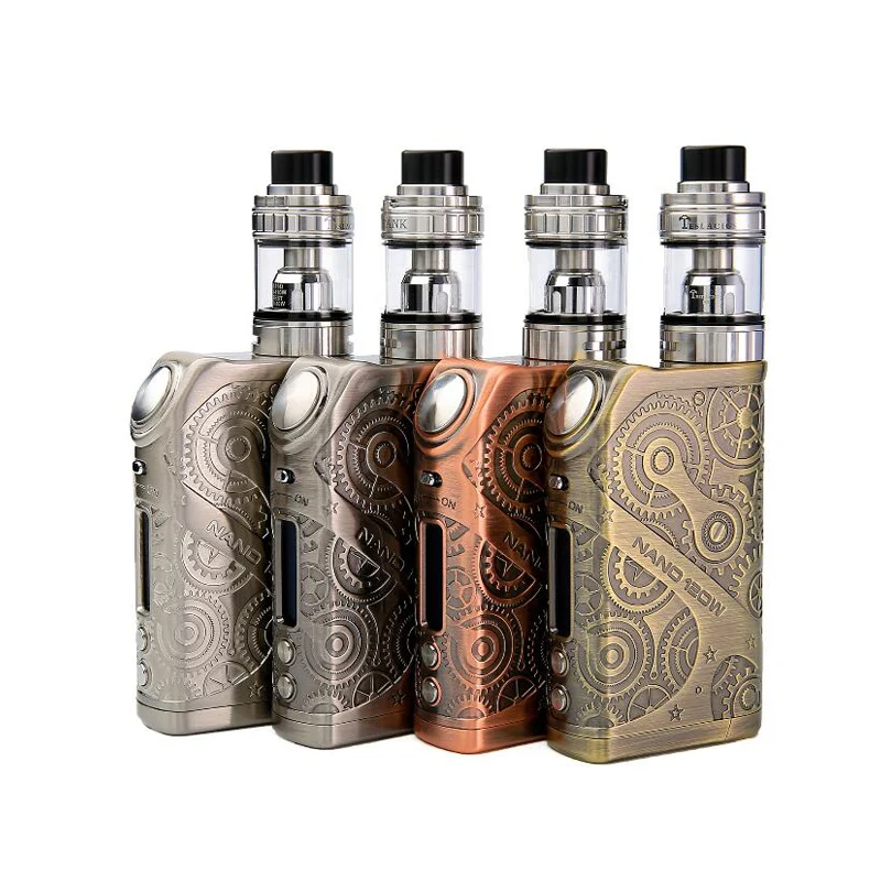 Оригинальный Teslacigs Nano 120 w электронная сигарета Vape комплект VW APV поле Mod с Новый