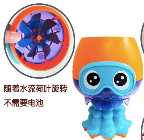 Игрушка для ванны инструмент душа детей играющая в мультяшную анимацию сетчатая