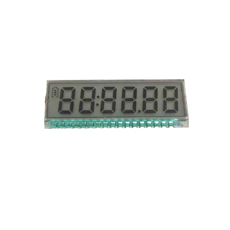 17Pin TN позитивная 6 цифровая сегментная ЖК панель без подсветки 3 в|Экраны| |