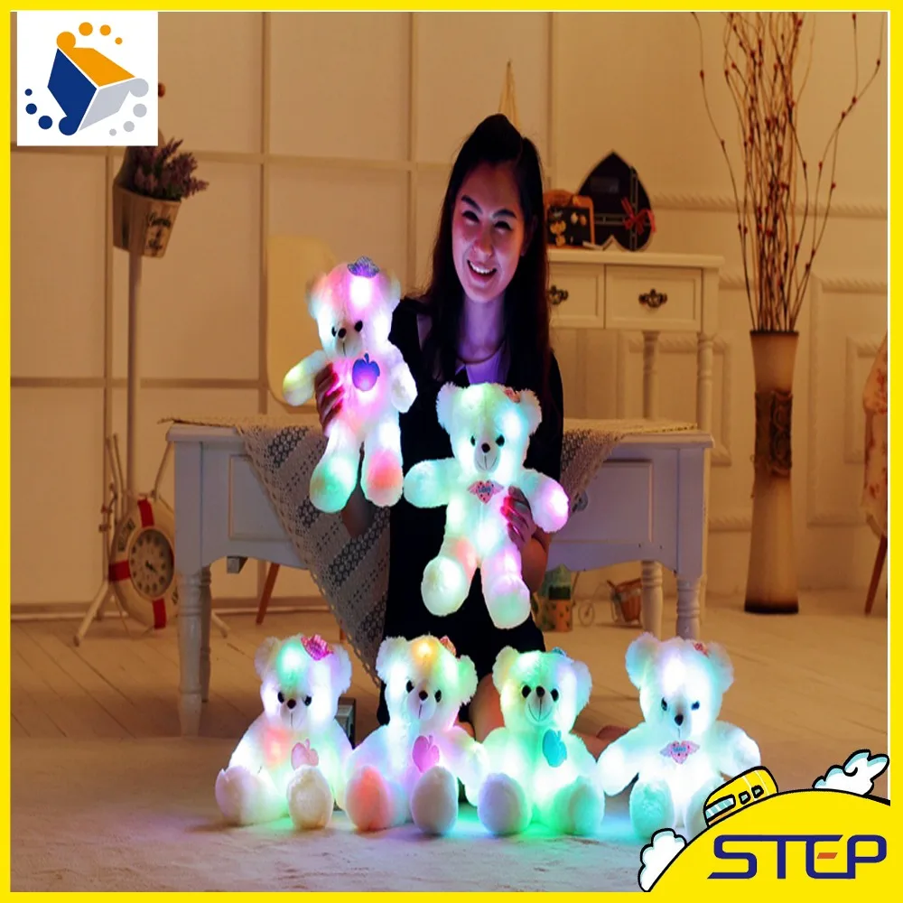 Прямая поставка высокое качество светодиодный ночник светящийся мишка милый