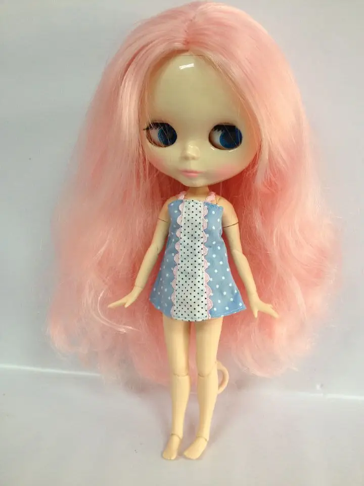 Бесплатная доставка розовые волосы Обнаженная кукла шарнирная Заводская