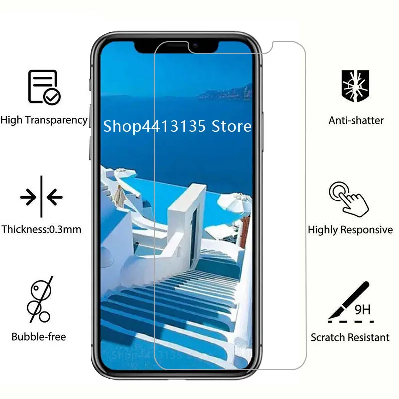 Защитное стекло для iphone x xs max xr 5 5s se 6 s 7 8 plus закаленное защита экрана i аксессуары