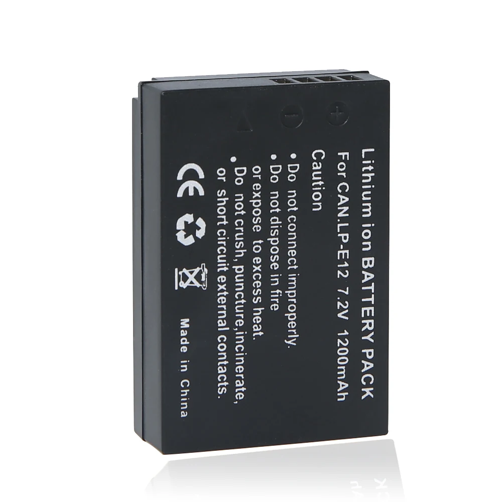 Оптовая продажа 5 шт./лот LP-E12 LPE12 7 2 V 1200mAh цифровая батарея камера для Canon EOS M M2 100D Rebel