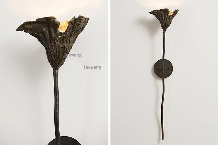 Vintage Led Wall Light Living Room Creative Withered Lotus Wandlamp Industrieel Nordic Design Bedroom Loft Lights for Home | Лампы и
