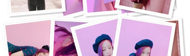 Корейские Kpop черно-розовые Lomo фото карты Дженни Лиза коллективные фотокарты Роза Jisoo 40 шт. новые Прямая поставка