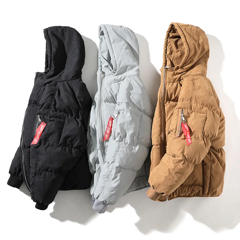 Зимние парки, пальто для мужчин размера плюс 5xl, короткая стильная пуховая куртка, Теплая мужская парка, верхняя одежда с хлопковой подкладкой, пальто с капюшоном