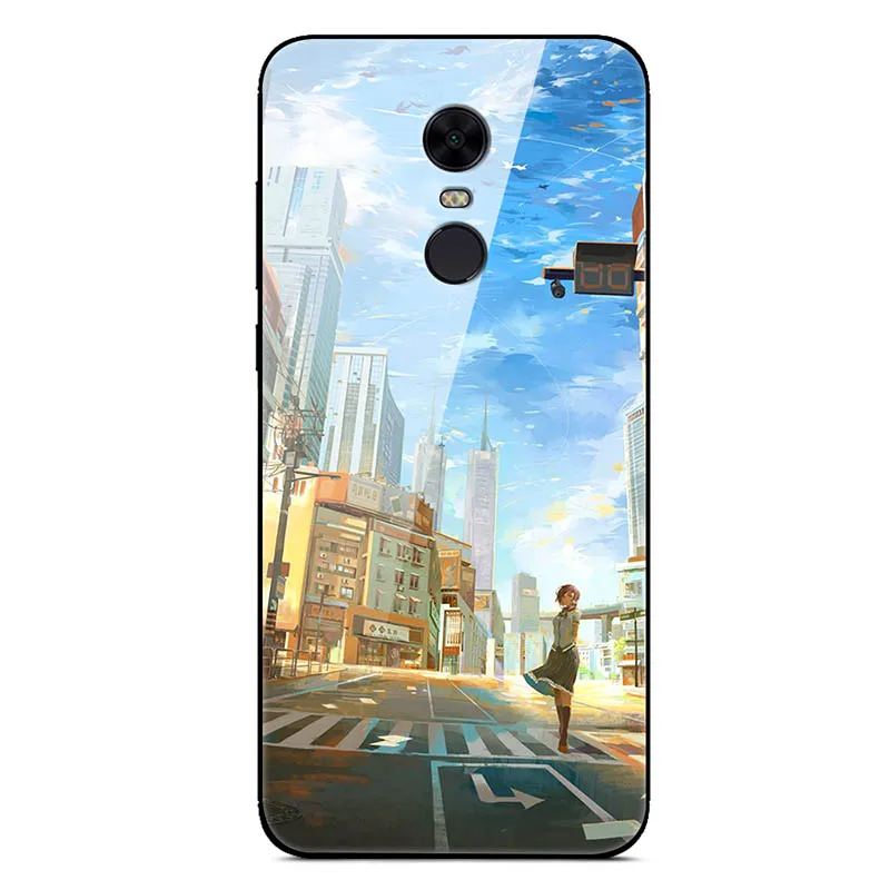 Чехол из закаленного стекла для Xiaomi Redmi 5 Plus, мягкий чехол-бампер, 3D Рисунок кошки, чехол для Xiaomi Redmi5 Redmi 5 Plus, чехол для телефона