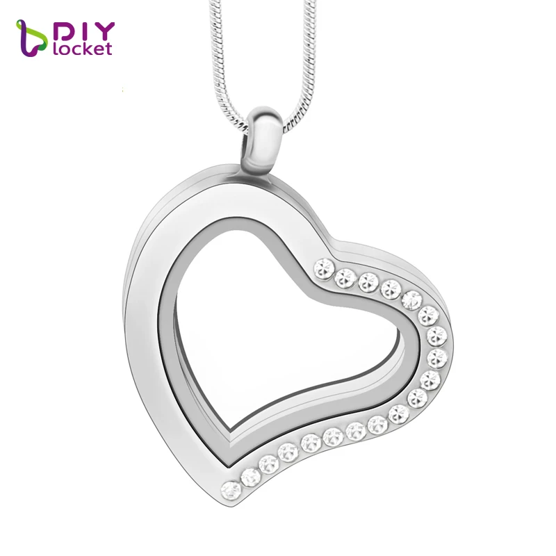 Diylocket 10 шт. регулируемые шармы в виде сердца медальон кулон с половинными