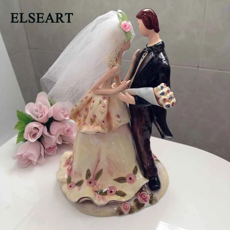 

Ceramic wedding gifts for bride and groom porcelain ornaments figurine