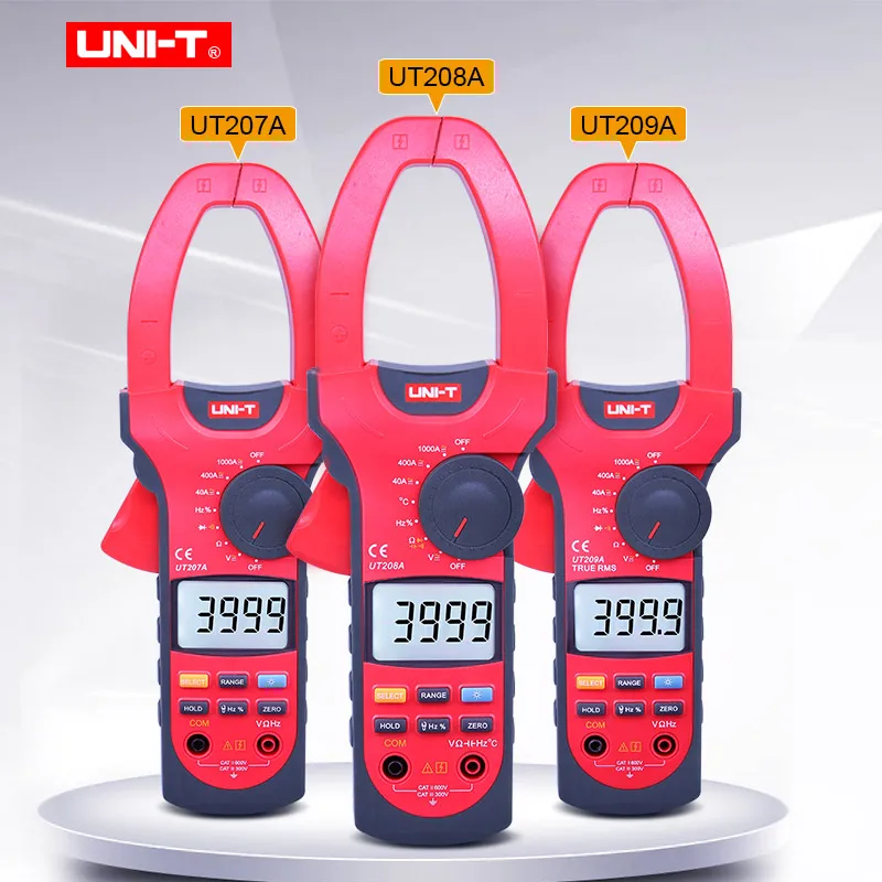 UNI T UT207A UT208A UT209A 3 3/4 цифра переменного и постоянного тока цифровой клещи Частотный