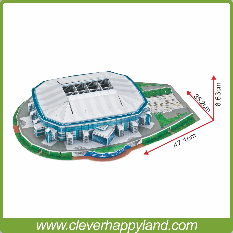 

Clever&Happy 3d puzzle model Veltins-Arena Germany souvenir paper material