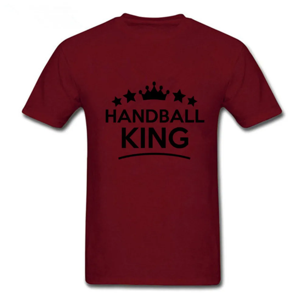 Футболка мужская с надписью Handball King модная тенниска в стиле хип-хоп майка