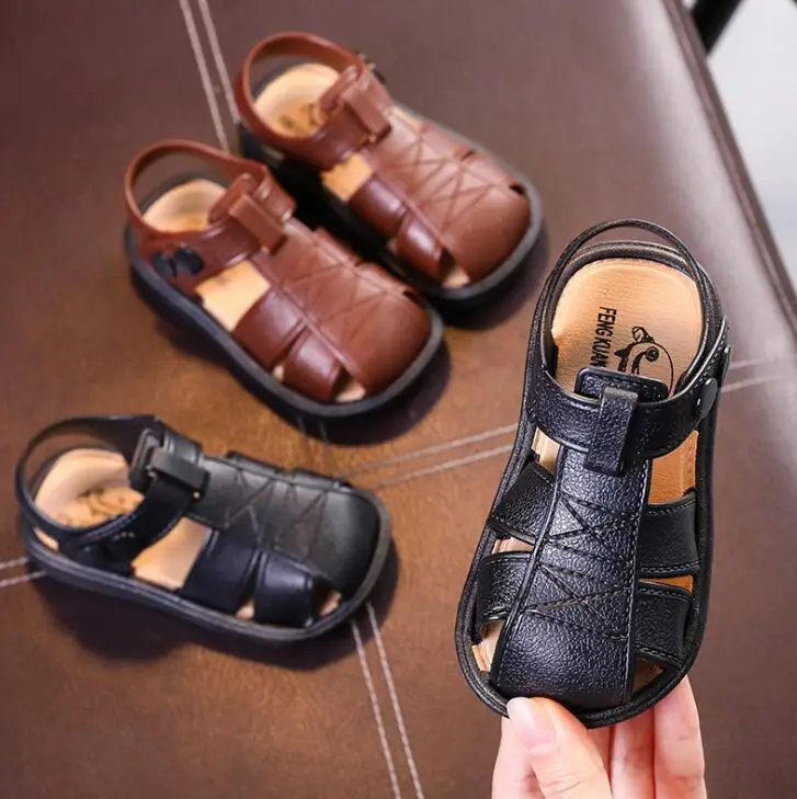 Летняя обувь для мальчиков От 1 до 6 лет детские сандалии Нескользящие малышей