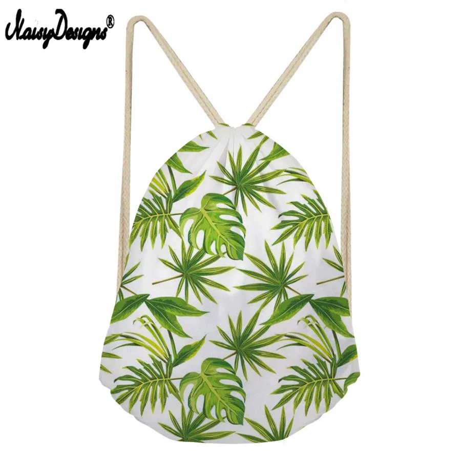 Drawstring Bags For Boys Soft Palm Leaf Multifunction Backpacks Travelling School Kids Mochilas Reusable Produce | Багаж и сумки