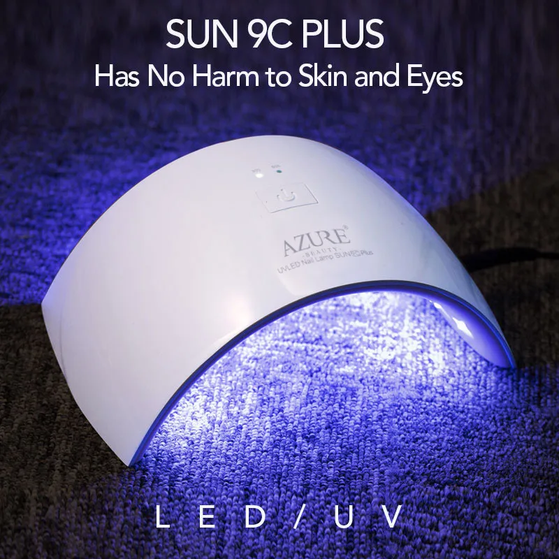 Лазурная красота 36 Вт Сушилка для ногтей гель лак SUN 9C PLUS с 18 светодиодами сушилка