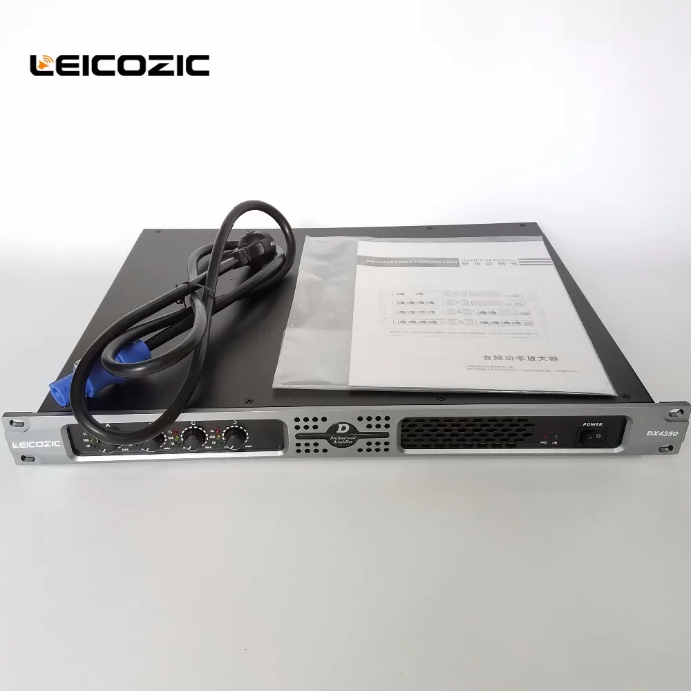 Leicozic DX4350 профессиональный усилитель 1u Усилитель 1100 Вт 4 канала Усилитель Аудио Усилитель мощности ампер цифровой усилитель