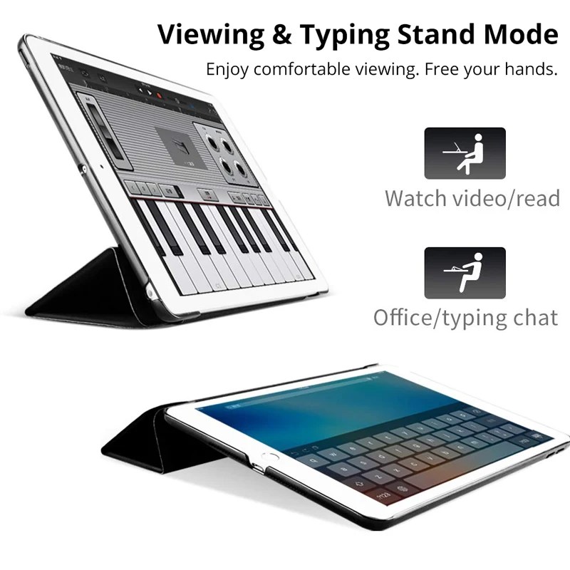 Чехол для iPad 2018 2017 9 7 6-го 5-го поколения ультра тонкий магнитный стенд PU кожаный